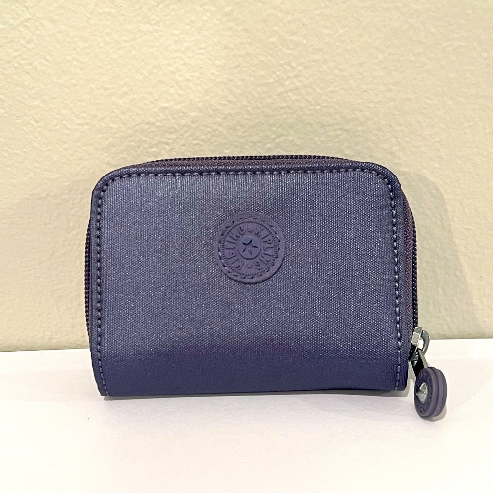 Kipling TOPS NR Small Wallet Cardholder Blue Metallic